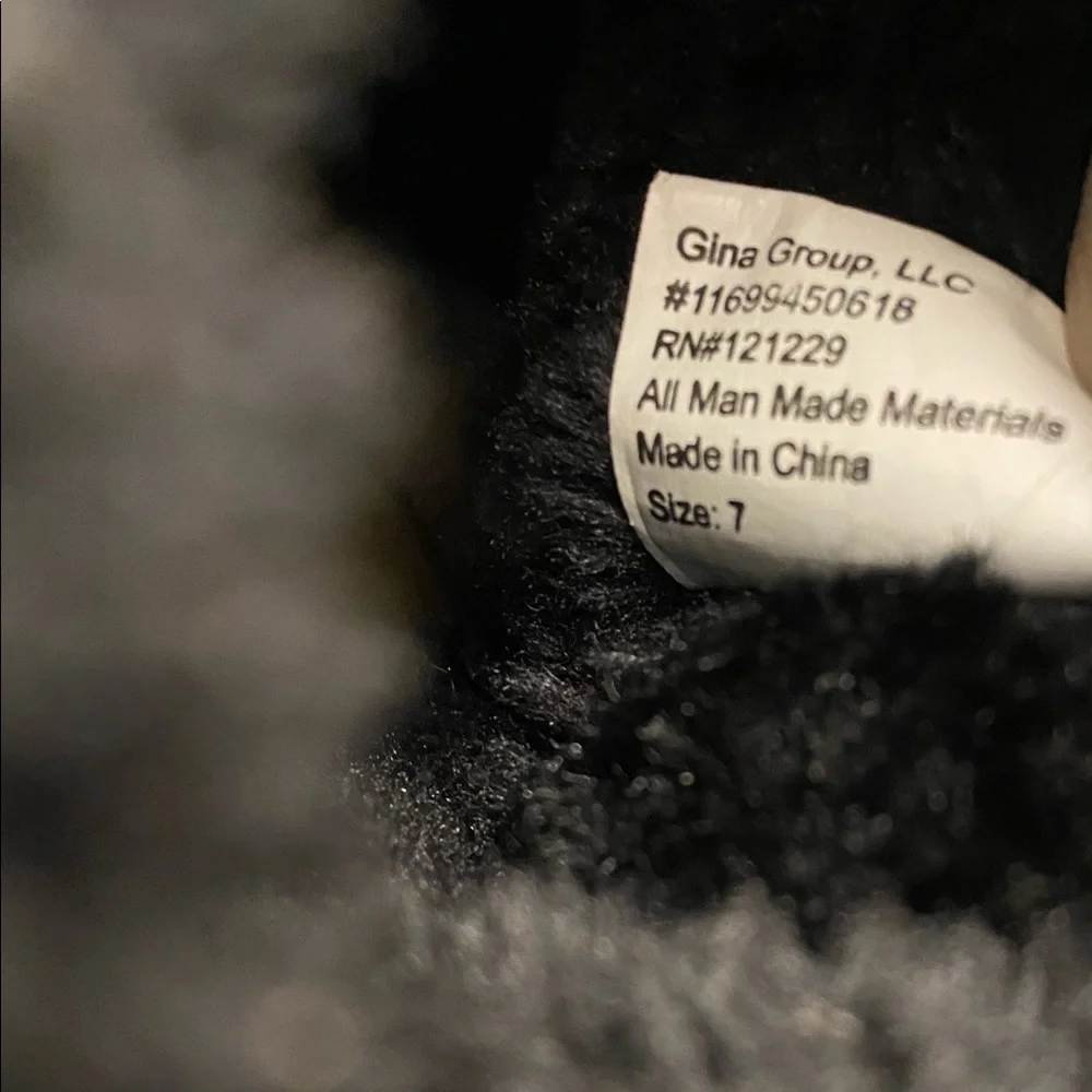 Bebe girls black boots w/heel bow, Size: 7‎